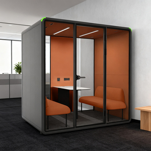 Business Acoustic <strong>Pods</strong> Movable Privacy Work Office Telephone Booth Multi-People Meeting Room Booth Silence Office <strong>Pod</strong> - Product Image 1