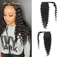 Extensions de cheveux humains 100% à clipser, extensions de cheveux à clipser pour femmes blanches, queue de cheval à clipser en cheveux humains