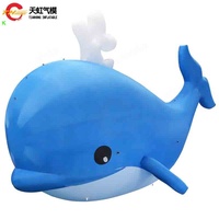 Ballon gonflable géant en forme de dauphin de 8 m à 26 pieds, rempli d'hélium, modèle animal marin de dessin animé pour publicité événementielle