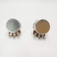 Potentiomètre de guitare à noyau en aluminium et manchon en cuivre 15MM 18MM A/B 250K 500K, bouton de contrôle du volume et du tonalité pour guitare électrique et basse