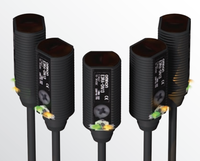 E3fa-ln11 2m oleh Oms Sensor Fotoelektrik Penekan Latar Belakang, Silindris, Koneksi Pra-kabel, Output Npn, Lampu Led Merah