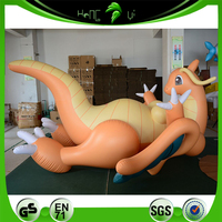 Dragon gonflable personnalisé en forme de dessin animé, jouet animal orange, poupée dragon orange sexy à gros seins pour adulte