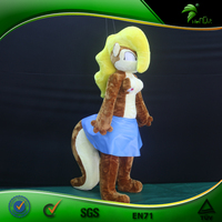 Animal gonflable qui couine Hongyi Sph Jouet en peluche gonflable renard à fourrure gonflable Animation de dessin animé