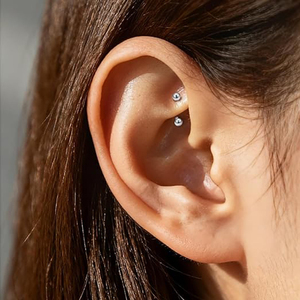 Set da 10 Pezzi in Acciaio Inossidabile, Piccoli Piercing Curvi per Sopracciglio, Orecchio, Ombelico, Labbro, Occhio, Daith, Rook, Gioielli 16g 8mm/10mm - Product Image 3