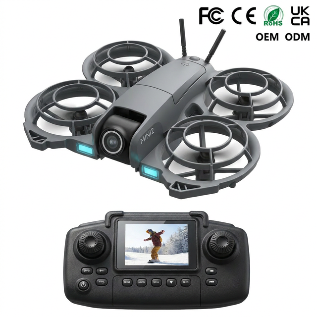 Wholesale P36 480P Dual Camera Mini Drone with Screen Remote Control Portable Brushless Motor Toy Drone for Kids and Beginners
