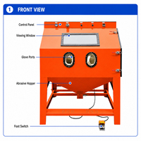 Machine de sablage portable pour gravure sur pierre, cabines de sablage à alimentation sous pression, sableurs