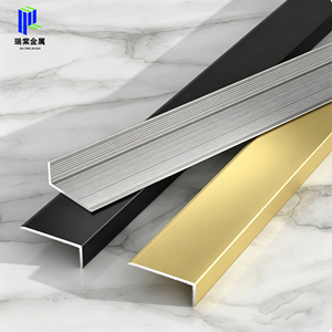 Profilé en aluminium pour finition d'angle, bande décorative en métal en forme de L pour carrelage - Product Image 2