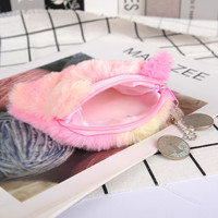Kawaii Factory New Plush Kitten Coin Purse Cute Small Item Storage Bag for Students and Small Gifts Laser Color Low quantité minimale de commande
