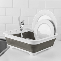 Égouttoir de vaisselle, étagère de séchage Portable, support de rangement de cuisine pliable pour bol de vaisselle, organisateur de vaisselle à domicile