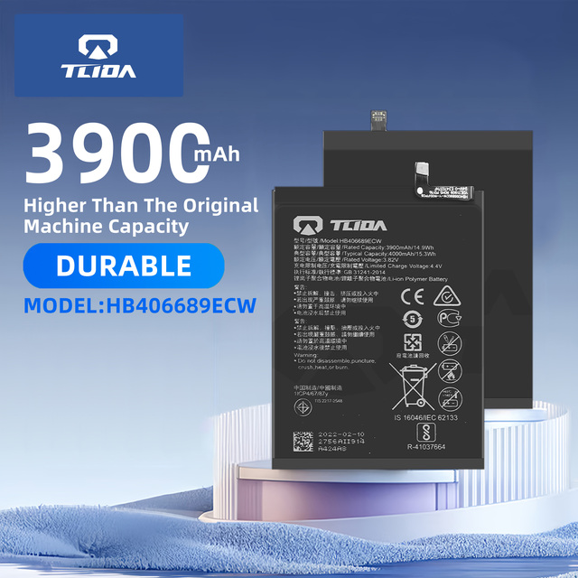 TLIDA Factory Wholesale Best Production Lithium Mobile Cell Phone Battery for Huawei Y9 2019 HB406689ECW 3.85V in Stock!
