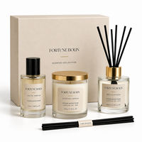d'huile parfumée en forme de citrouille d'automne de luxe de haute qualité pot en verre bougie parfumée de Noël et d'Halloween