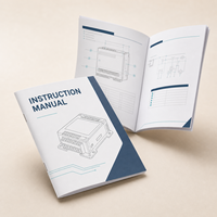 Folletos Impresos Personalizados en Papel Couché de Lujo, Tamaños A4 y A5, Manuales de Instrucciones Plegables para Productos Electrónicos