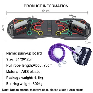 CHENGMO-tablero deportivo multiusos de realce con banda de resistencia, tabla de entrenamiento de realce plegable con cordón - Product Image 4