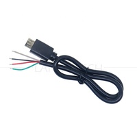 Câble USB Micro B V8 5 broches mâle vers fils nus à pigtail ouvert personnalisé