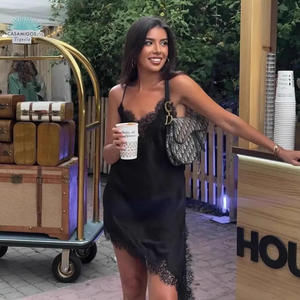 <span class=keywords><strong>Abito</strong></span> da donna estivo 2025 <span class=keywords><strong>senza</strong></span> maniche <span class=keywords><strong>senza</strong></span> schienale e asimmetrico Sexy abiti da festa in raso <span class=keywords><strong>abito</strong></span> corto con giunzione in pizzo Sexy - Product Image 3