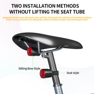 Feu arrière de vélo Q11Q11S LED, 4 modes, étanche IPX4, feu arrière intelligent pour la conduite nocturne, pour VTT - Product Image 5