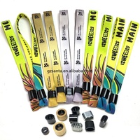 Bracelets de concert en tissu polyester tissé personnalisés avec logo imprimé, ajustables, pour festivals et événements, avec boucle