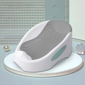 Hot Selling Recém-nascido Baby Bath Seat Support Rack Soft Plastic Tubs Barril Geral Do Banho Com Base Anti-derrapante