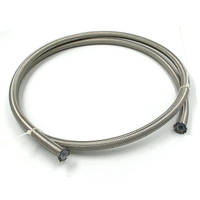 Selang Ptfe Bergelombang 1/8'' Diameter Dalam, Selang Ptfe Ekstensibel Bergelombang, Pipa Ptfe Berjalin Baja Tahan Karat