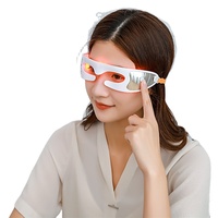 Masseur oculaire électrique chauffant portable Bright Eyes avec lumière rouge pour la relaxation à domicile, au bureau et en voyage