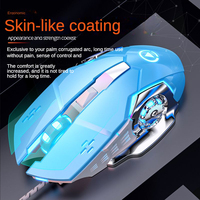 Souris de jeu G15 à vente chaude 2025, logo personnalisé, sans fil, USB 2.4Ghz, 1600 DPI, 7 lumières LED RVB, orientation main droite, silencieuse