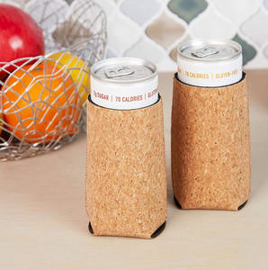 Funda de <span class=keywords><strong>Corcho</strong></span> para Latas y Botellas, <span class=keywords><strong>Aislante</strong></span> del Calor, Antideslizante, con Diseño de Madera Ecológico, Novedad en Venta - Product Image 4