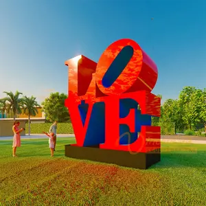 2021 Vincentaa Landscape Outdoor Robert Indiana Love Sculpture For Sale - Custom Made Service