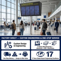 Sistema de Pantalla de Video LCD Personalizado para Terminales FIDS con CMS para Señalización en Aeropuertos y Metro e Integración de Terminales