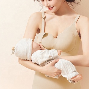 NZMAN Best Seller Ice Silk Wire-Free Knitted Come Chest Pad No-wear Underwear Lactation Vest Breathable Front Open Feeding <strong>Sling</strong> - Product Image 2