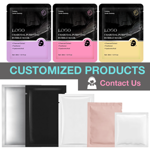 Masque en feuille <span class=keywords><strong>de</strong></span> charbon <span class=keywords><strong>de</strong></span> bambou noir GUOCUI BIO TECH pour le visage, nettoyage en profondeur, contrôle <span class=keywords><strong>de</strong></span> l'hydratation, réduction des pores, élimination des points noirs - Product Image 1