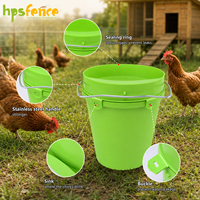 Abreuvoir à poulet en PP durable 5,5 L avec joint d'étanchéité anti-fuite pour élevages avicoles