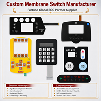 Clavier à membrane OEM avec panneau de boutons graphiques et interrupteurs à membrane