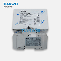 Disjoncteur miniature EATON FAZ-C10/1 1P 10A Courbe C 6kA 230VAC Rail DIN Bornes à vis Prise d'éclairage Charge générale MCB