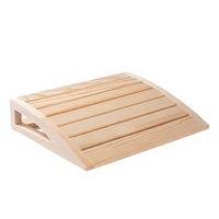 Repose-tête en bois pour sauna, coussin de soutien cervical en pin, repose-tête en bois à lattes pour hammam, maison, hôtel