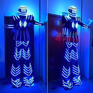 Pabrik OEM ODM Menyediakan Kostum Robot LED RGB Bercahaya untuk Wanita, Pertunjukan Panggung Pesta, Rak <span class=keywords><strong>Display</strong></span> Iklan Bisnis - Product Image 5