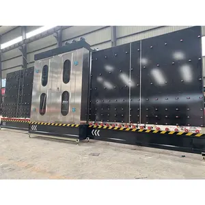 Automatic double glazing window glass making washing and drying machine