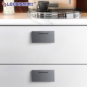 LGEDIS Modern Surface Mounted <b>Drawer</b> Handle Aluminum Alloy Rectangle Easy Installation Furniture Cabinet Hardware - Product Image 2