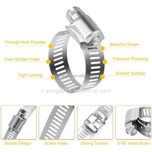 แคลมป์<span class=keywords><strong>รัด</strong></span>สายแบบเกลียวสแตนเลส SAE 16 ช่วงการรัด 3/4" ถึง 1-1/<span class=keywords><strong>2</strong></span>" (19 มม.-38 มม.) สำหรับยานยนต์ - Product Image 3