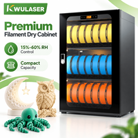 Armoire de stockage de filament grande capacité pour imprimante 3D, avec contrôle d'humidité zoné par tamis moléculaire, pour bobines multiples de PLA, PETG, ABS, TPU, Nylon