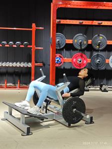 Equipo de Gimnasio Comercial con Características de Seguridad, Máquina de Empuje de <span class=keywords><strong>Cadera</strong></span> con Carga de Placas para Entrenamiento de Fuerza - Product Image 4