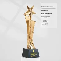 Premium fabriqué à la main or résine étoile cristal trophée tasse nouveau cadeau d'affaires personnalisé et ornement de décoration pour la maison