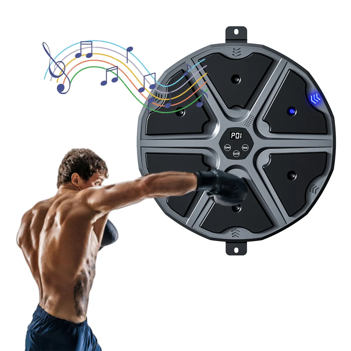 Boxing Training Machine Wall Mounted Smart Music Boxing Target for Kids Adults Punching Targets Stress Relief Training