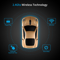 Souris sans fil pour voiture, design sportif ergonomique, impression de logo personnalisée, faible MOQ, cadeau promotionnel