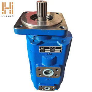 Bomba Hidráulica de Doble Circuito de Alta Presión con Eje Estriado de Hierro Fundido Pintado en Azul, Duradera - Product Image 1