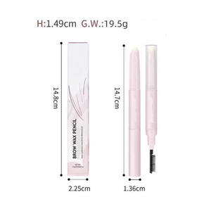 Crayon à sourcils 3D Wild Wax Savon à sourcils Marque privée Vente en gros Vegan Styling Crayon à sourcils imperméable Gel ABS Sourcil 19.5g - Product Image 3