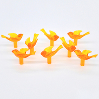 Ampoules de rechange en plastique pour sapin de Noël, multicolores, en forme d'oiseaux et de colombes, à torsion moyenne, ornements artistiques champêtres, DIY, personnalisables, fabrication en usine