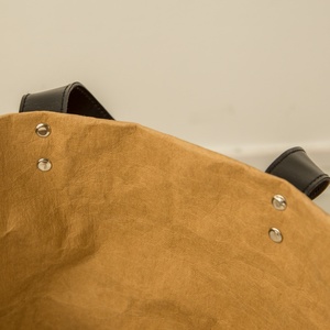 Boshiho - Cestas de Almacenamiento Redondas Grandes Personalizables, Impermeables, con Asas, Plegables, Reutilizables, de Papel Kraft, para Artículos Diversos de la Sala de Estar - Product Image 6