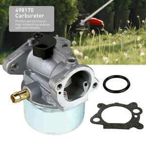 Nouveau carburateur en alliage d'aluminium de haute qualité OEM 498170 pour les modèles de tondeuses à gazon <span class=keywords><strong>Briggs</strong></span> <span class=keywords><strong>Stratton</strong></span> 799868/799872 Garantie 1 an - Product Image 1