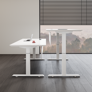 <span class=keywords><strong>Escritorio</strong></span> Ejecutivo Moderno <span class=keywords><strong>Blanco</strong></span> con Altura Ajustable SR-T247, Estación de Trabajo Individual Minimalista con Cajón para Oficina - Product Image 6