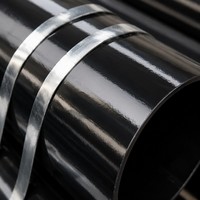 Tuyau en acier revêtu d'époxy polyéthylène noir pour le projet de protection des câbles des bâtiments municipaux